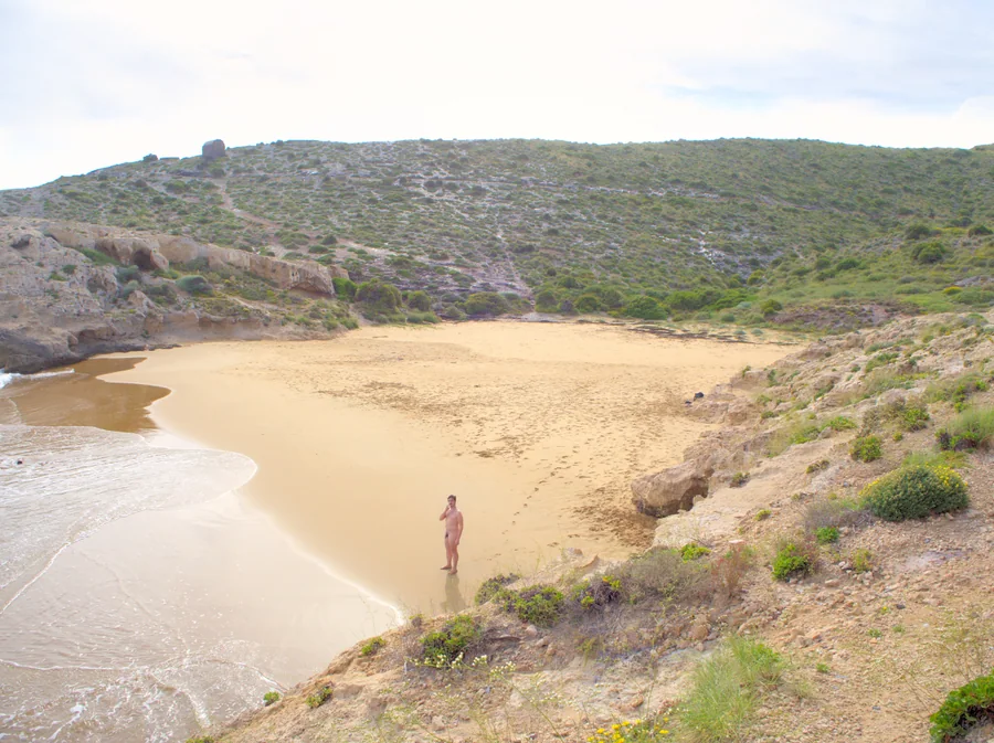 La cala de los Déntoles en el Parque Regional de Calblanque