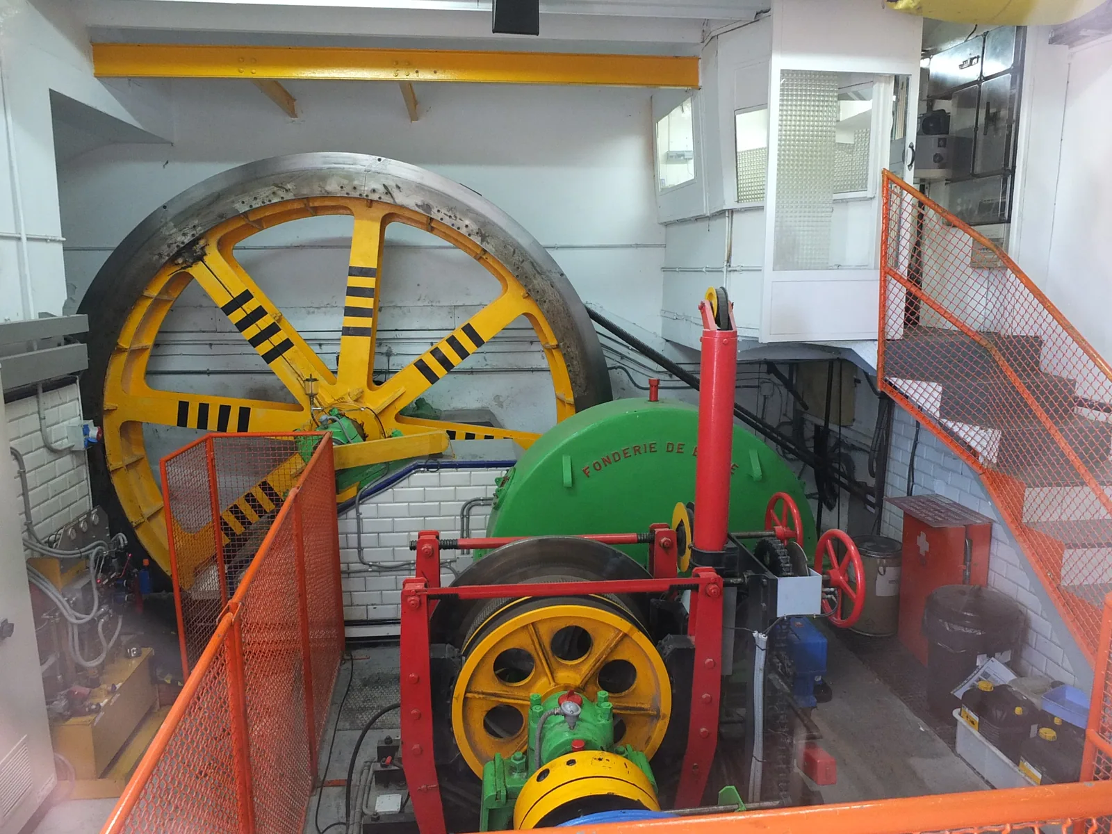 Sala de máquinas histórica de la estación superior del Funicular de Sant Joan